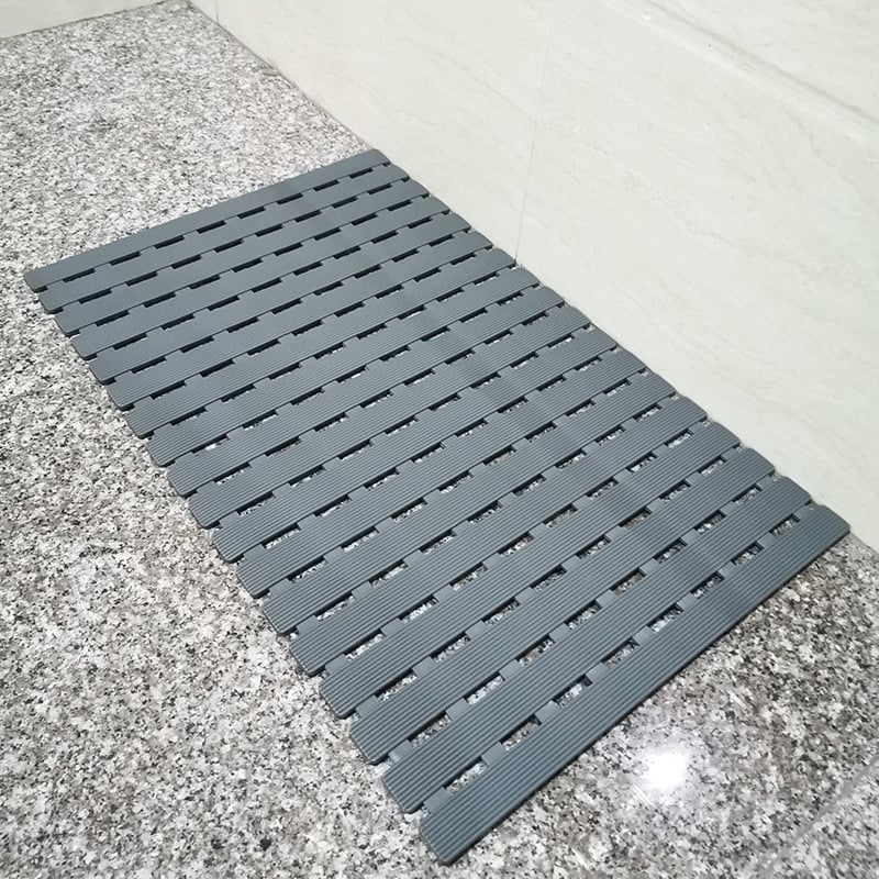 Αντιολισθητικό χαλάκι μπάνιου, τετράγωνο πλαστικό, σχέδιο ριγέ ή σταθερό μοτίβο, πλένεται στο χέρι, κατάλληλο για μπάνιο