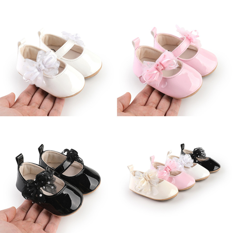 Topánky pre batoľatá dievčatá, štýl princezná, PU vrchná časť, jar a jeseň, protišmyková podrážka, zapínanie na suchý zips