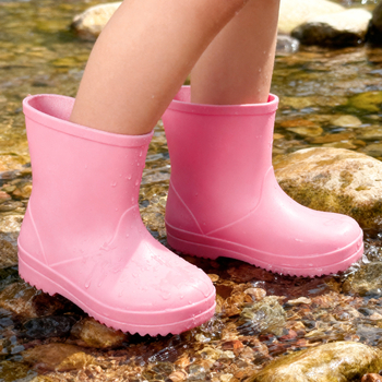 Detské dažďové topánky, stredná výška lýtka, PVC vrchnok, vek 1–12 rokov, Jieyang Guangdong