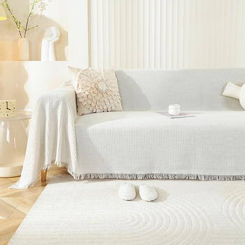 Nordický štýl modulárneho pohovkového poťahu, polyesterovo-bavlnená látka, jednoliaty vzor, prispôsobiteľné spracovanie