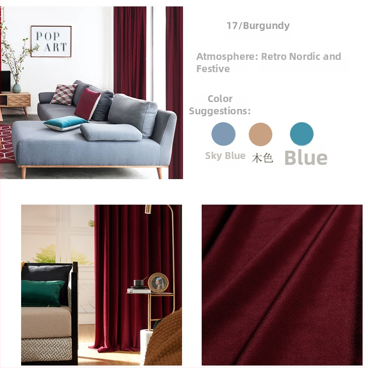 Zamatový záves s čipkou do obývačky, polyesterový materiál, polotienenie 40–70%