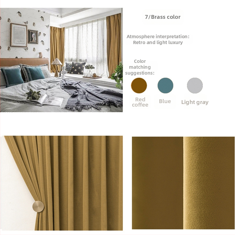 Zamatový záves s čipkou do obývačky, polyesterový materiál, polotienenie 40–70%