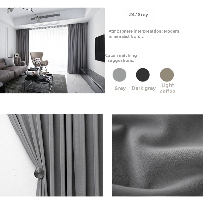 Zamatový záves s čipkou do obývačky, polyesterový materiál, polotienenie 40–70%