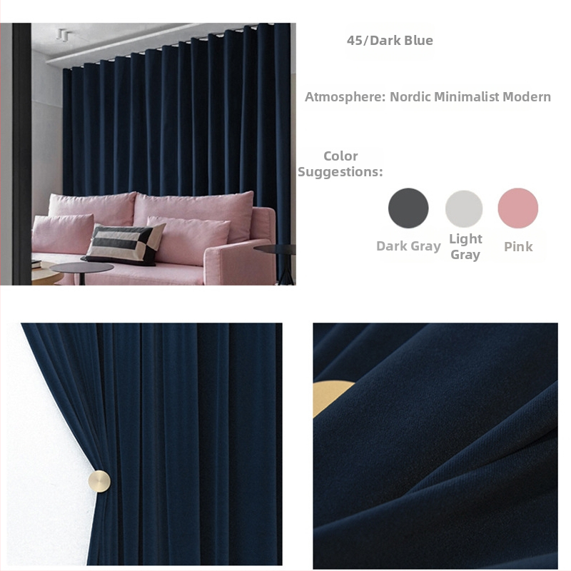 Zamatový záves s čipkou do obývačky, polyesterový materiál, polotienenie 40–70%