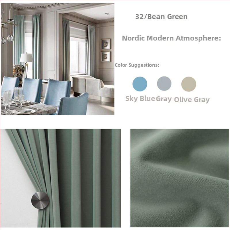 Zamatový záves s čipkou do obývačky, polyesterový materiál, polotienenie 40–70%