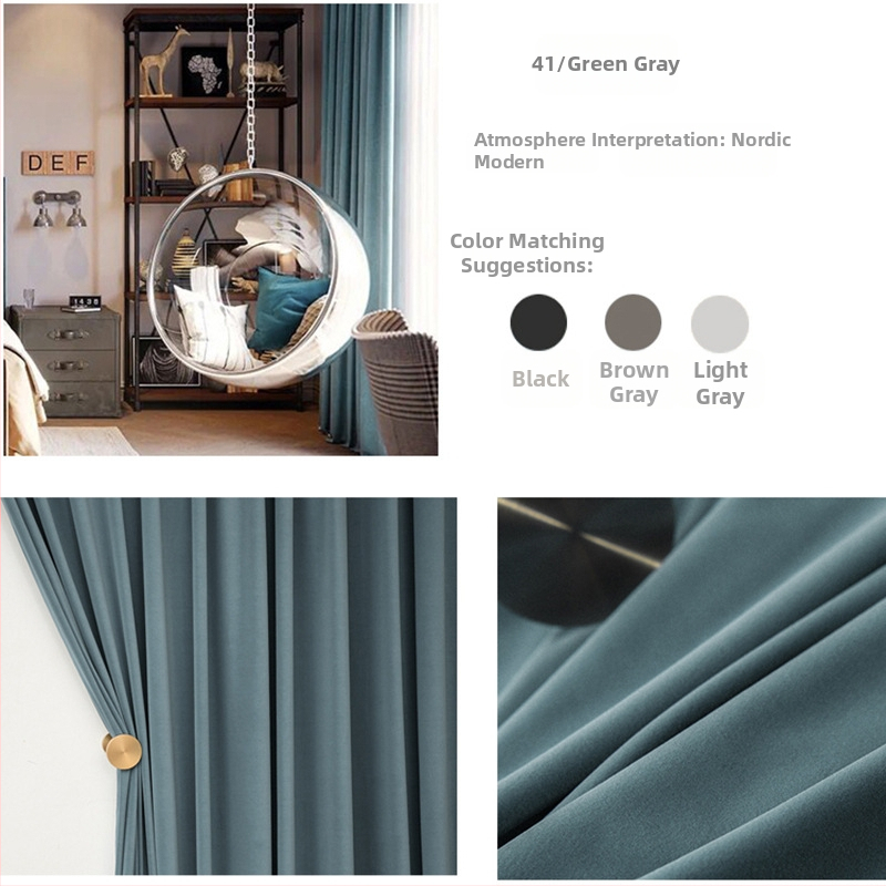 Zamatový záves s čipkou do obývačky, polyesterový materiál, polotienenie 40–70%