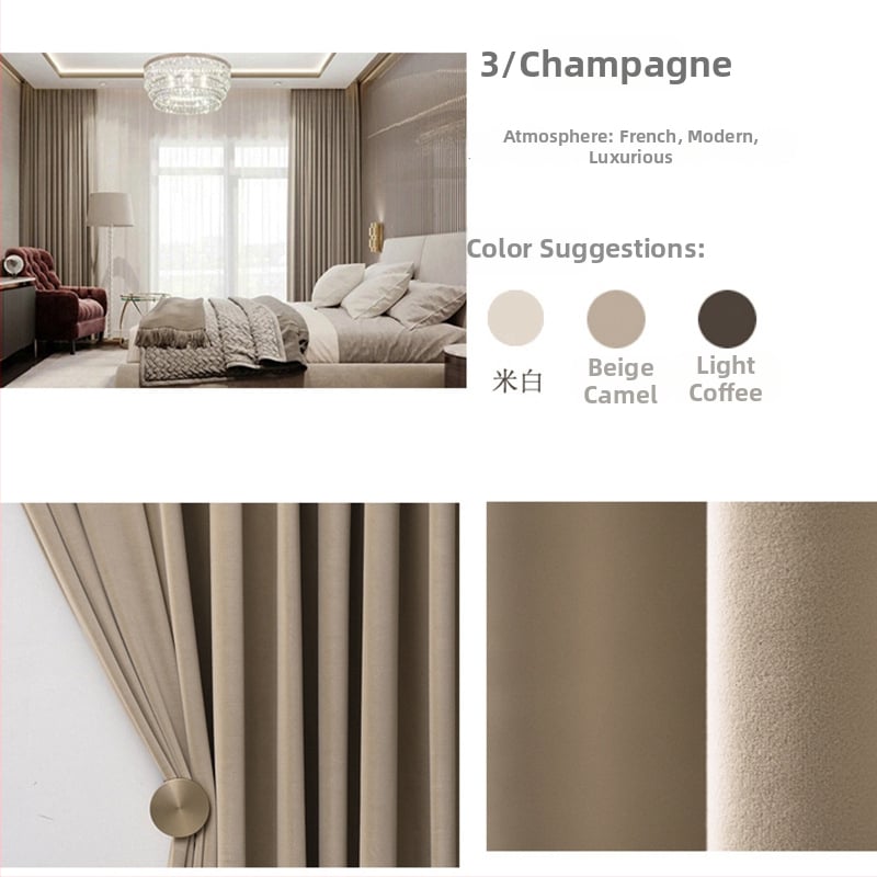 Zamatový záves s čipkou do obývačky, polyesterový materiál, polotienenie 40–70%