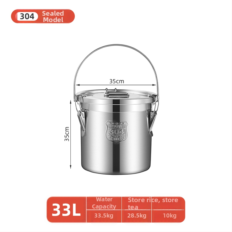 Kontajner na skladovanie ryže so zámkom proti hmyzu a vlhkosti, 304 nerezová oceľ, potravinárska kvalita