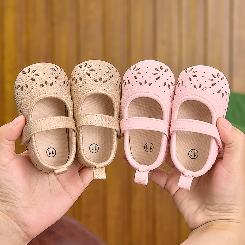 Detské topánky na chodenie, PU vrch, priedušné, štýl princeznej, pre 12-36 mesiacov