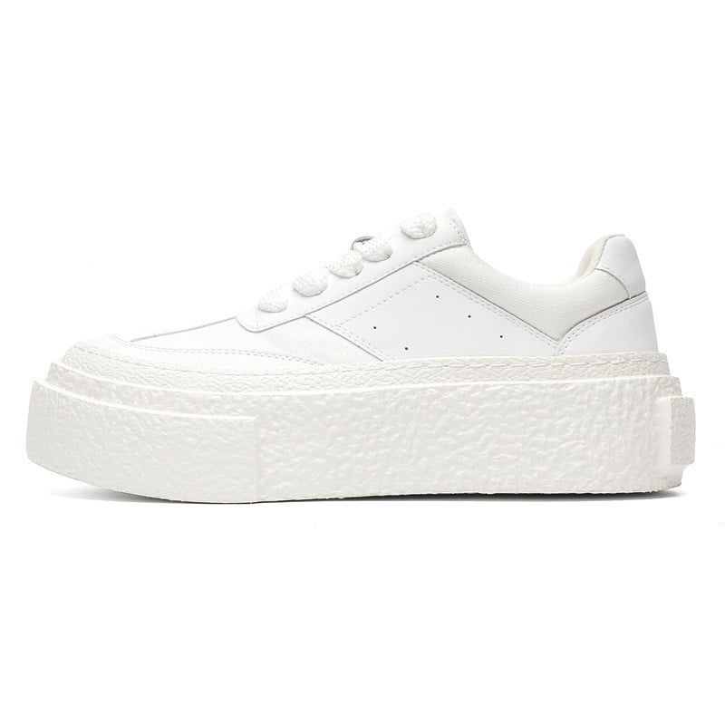 Štýlové tenisky s hrubou podrážkou, priedušný plátenný vrch, sieťová výstelka, šnúrky, guľatá špička