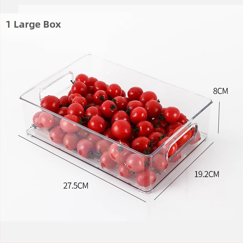 Box na skladovanie v chladničke pre ovocie a zeleninu, potravinársky plast, jednoduchý štýl, kuchynský organizér