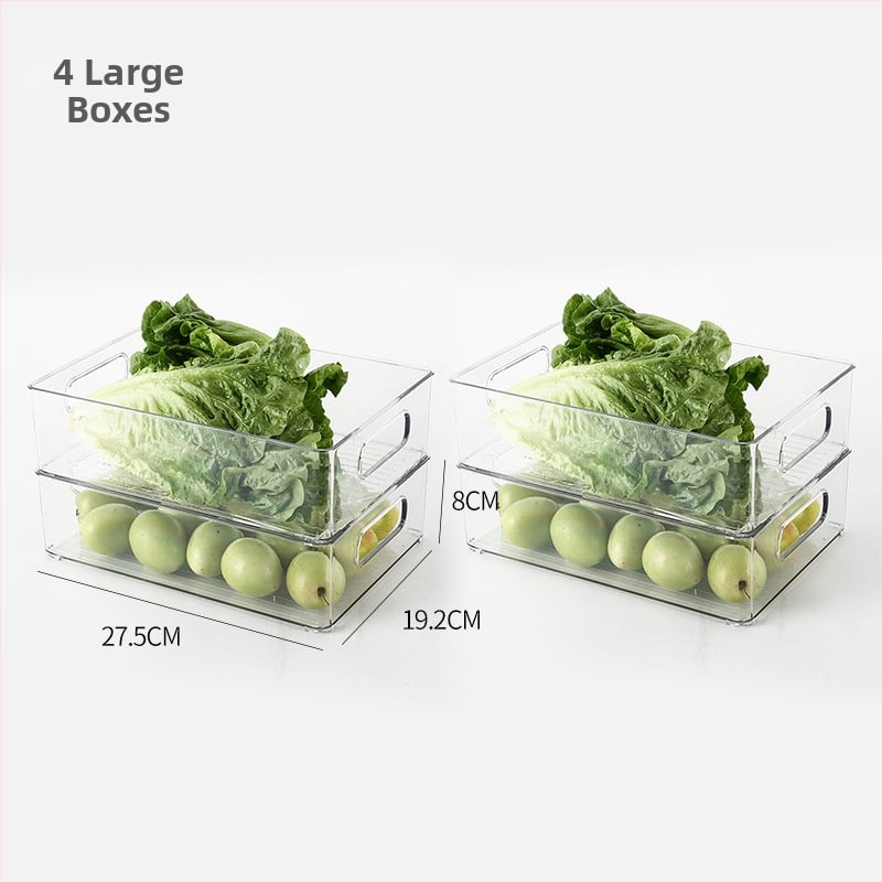 Box na skladovanie v chladničke pre ovocie a zeleninu, potravinársky plast, jednoduchý štýl, kuchynský organizér