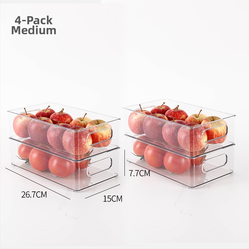 Box na skladovanie v chladničke pre ovocie a zeleninu, potravinársky plast, jednoduchý štýl, kuchynský organizér