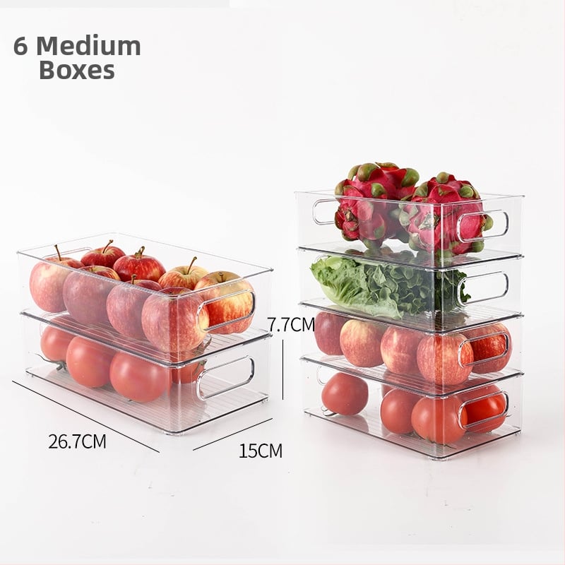 Box na skladovanie v chladničke pre ovocie a zeleninu, potravinársky plast, jednoduchý štýl, kuchynský organizér