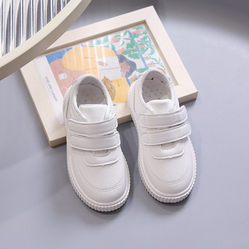 Detské tenisky pre dievčatá na suchý zips, PU vršok, gumová podrážka, nízky strih, 4–16 rokov