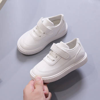 Detské tenisky pre dievčatá na suchý zips, PU vršok, gumová podrážka, nízky strih, 4–16 rokov