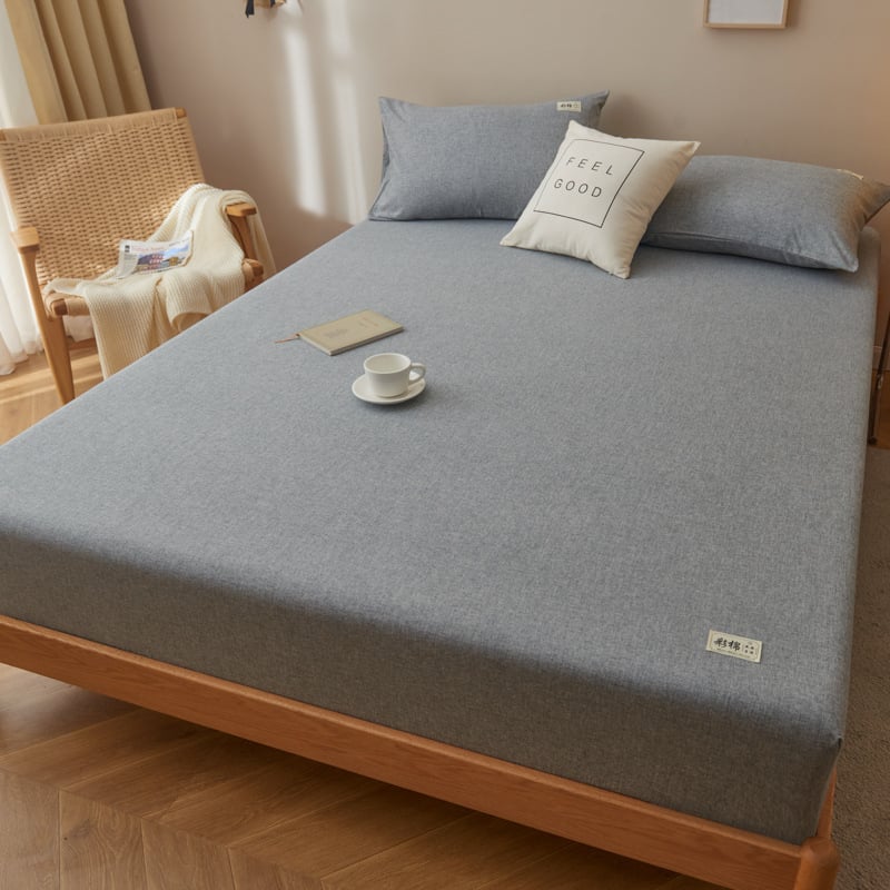 Youke Life Κουβέρτα κρεβατιού – πολυεστερο-βαμβακή ανάμιξη, υφαντή ύφανση τύπου twill, αντίδραστική εκτύπωση και βαφή, μονόχρωμο σχέδιο, βάρος κάτω από 300 g