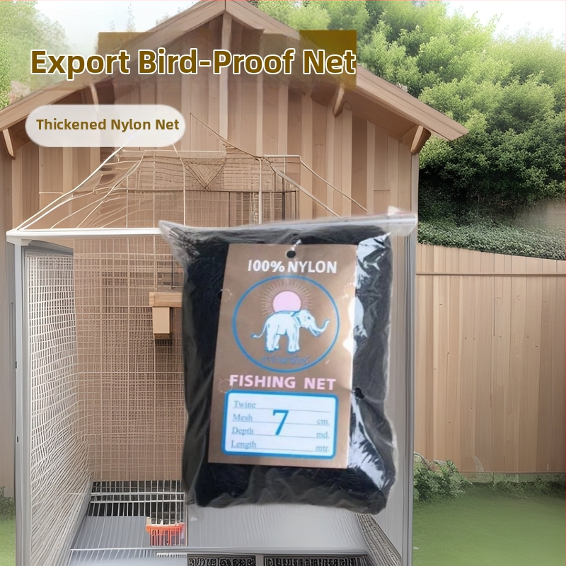 Nylonová ochranná sieť proti vtákom a škodcom pre poľnohospodárstvo, zosilnený nylon, otvor 3.5×3.5 mm, priemer vlákna 150D