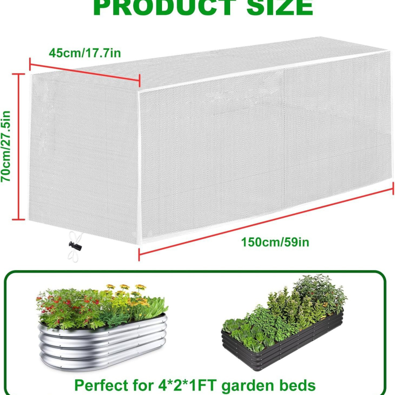 Mreža za zaštitu cvjetnih gredica od insekata — plastična, zaštita od insekata i ptica, Model HCFCZ-001, Chengye