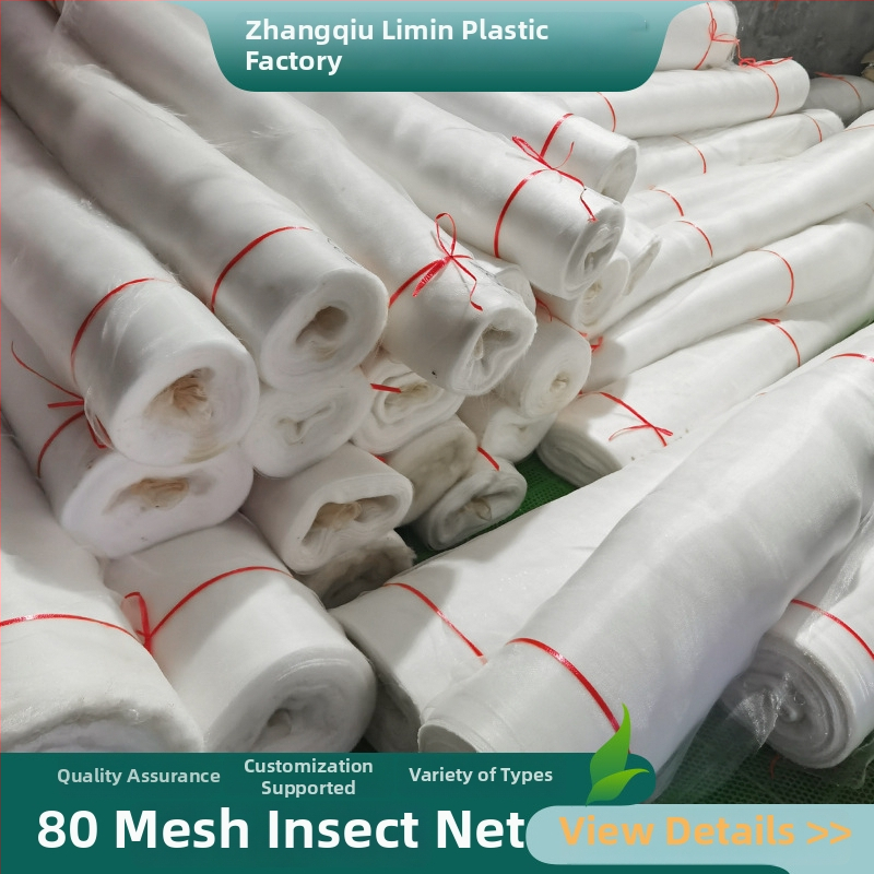 80-mriežková sieť proti škodcom z PE pre poľnohospodárske plodiny a ovocné stromy, prierez drôtu 0,1 mm