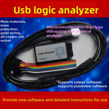 USB logický analyzér 24 MS/s, 8 kanálov, kompatibilný so Sigrok