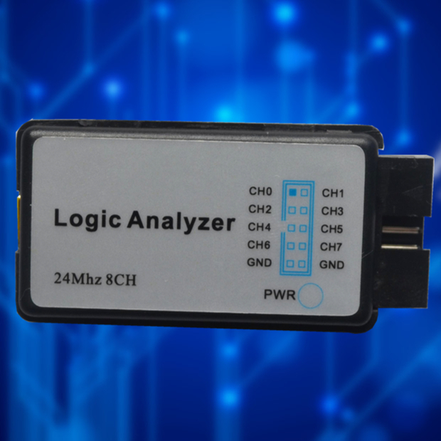 USB logický analyzér 24 MS/s, 8 kanálov, kompatibilný so Sigrok