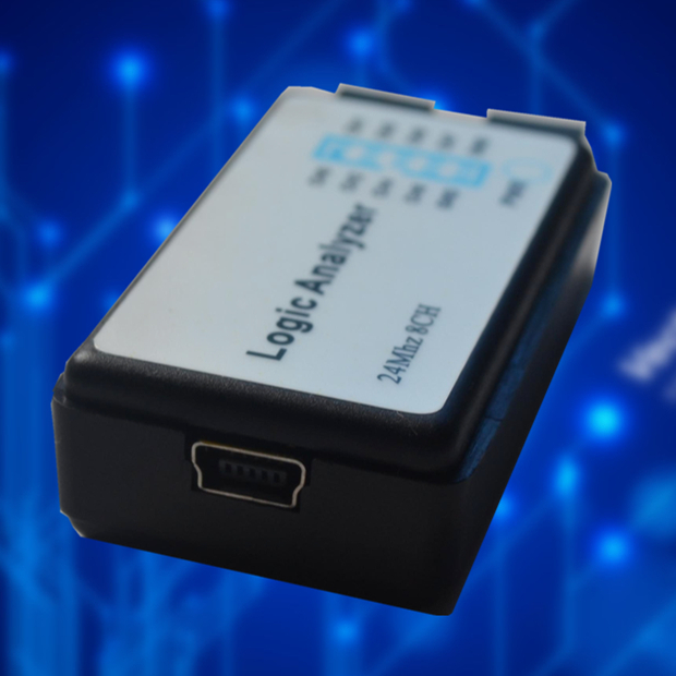 USB logický analyzér 24 MS/s, 8 kanálov, kompatibilný so Sigrok