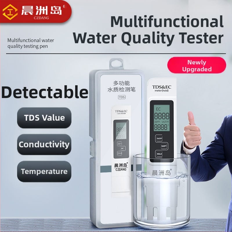 Prenosný analyt kvality vody Morning Island A1 – pH, TDS 0–9999 ppm, vodivosť 0–9999 µS/cm, presnosť 2% F.S.