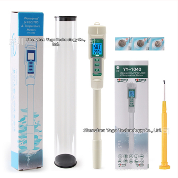 Rýchly 4-v-1 analyzátor kvality vody: pH, celková tvrdosť, TDS/EC vodivosť a teplota | Model YY-1040