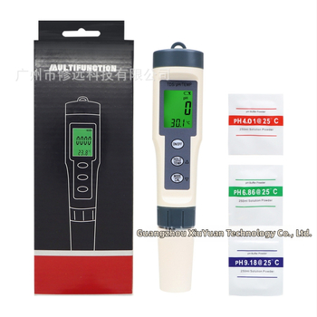 Prenosný analyzátor kvality vody 3v1 (TDS/pH/TEMP) s podsvietením, model EC016bl, rozsah 0.00–14.00, presnosť 0.01, napájanie 3×1.5V