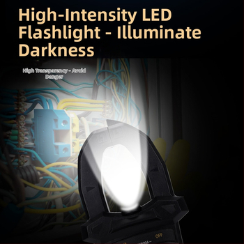 Digitálny kliešťový merač, multifunkčný multimetr, rozsah 600A, displej 1999