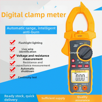 Digitálny klipový ampermeter s napätím do 600 V, automatický rozsah, otvor klipu 25 mm, displej 1999 bodov