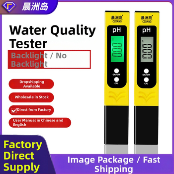 Chenzhou Island Prenosný analyzátor kvality vody pre meranie pH a slanosti – rozsah pH 0.0–14.0, presnosť 0.1 pH, napájanie 3V