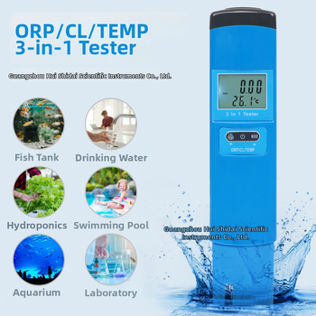 Prístroj na kvalitu vody – ORP, chlór a teplota (tri v jednom) pre akváriá, bazény a pitnú vodu