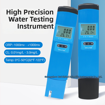 Prístroj na kvalitu vody – ORP, chlór a teplota (tri v jednom) pre akváriá, bazény a pitnú vodu