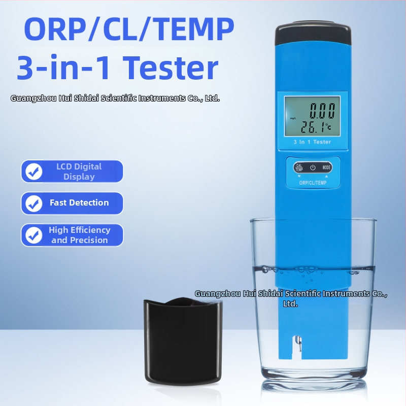 Ūdens kvalitātes testeris – ORP, hlors un temperatūra (trīs vienā) akvārijiem, baseiniem un krāna ūdenim
