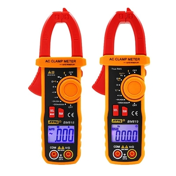 Digitálny klešťový merací prístroj BM819 – AC/DC prúd, rozsah 600 A, teplota