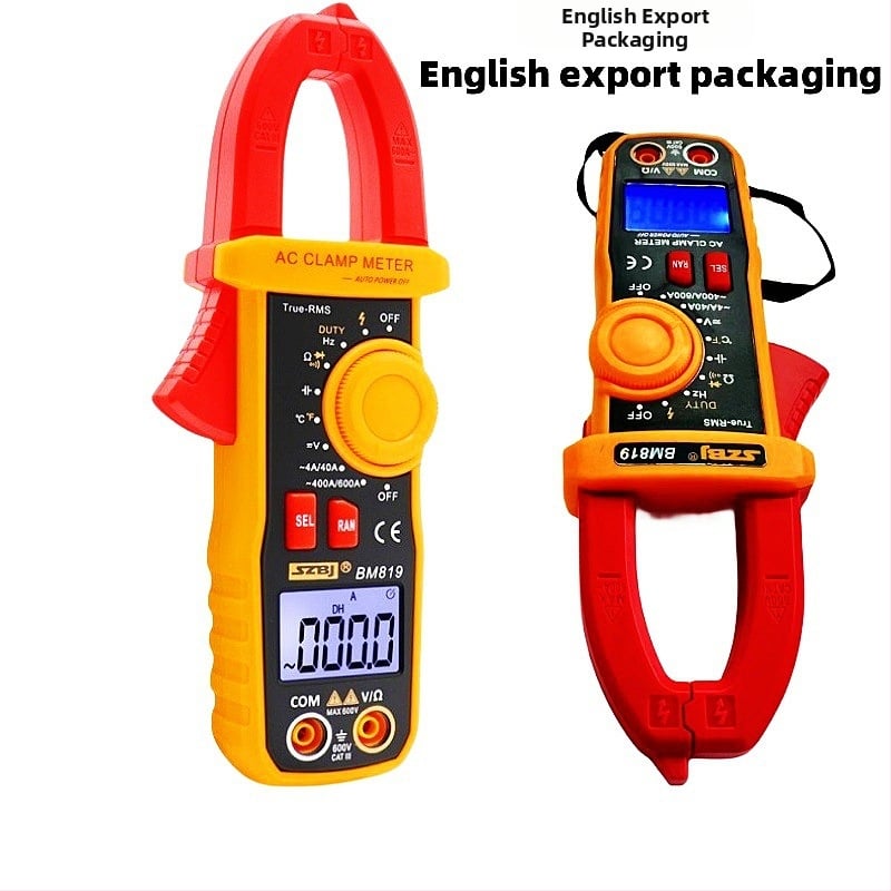Digitálny klešťový merací prístroj BM819 – AC/DC prúd, rozsah 600 A, teplota
