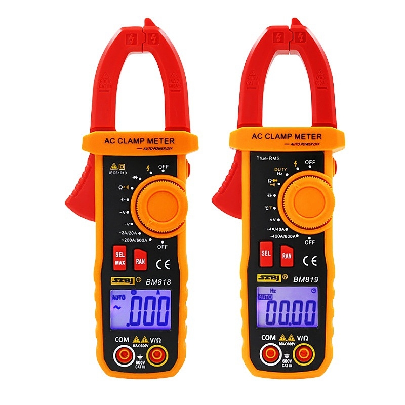 Digitálny klešťový merací prístroj BM819 – AC/DC prúd, rozsah 600 A, teplota