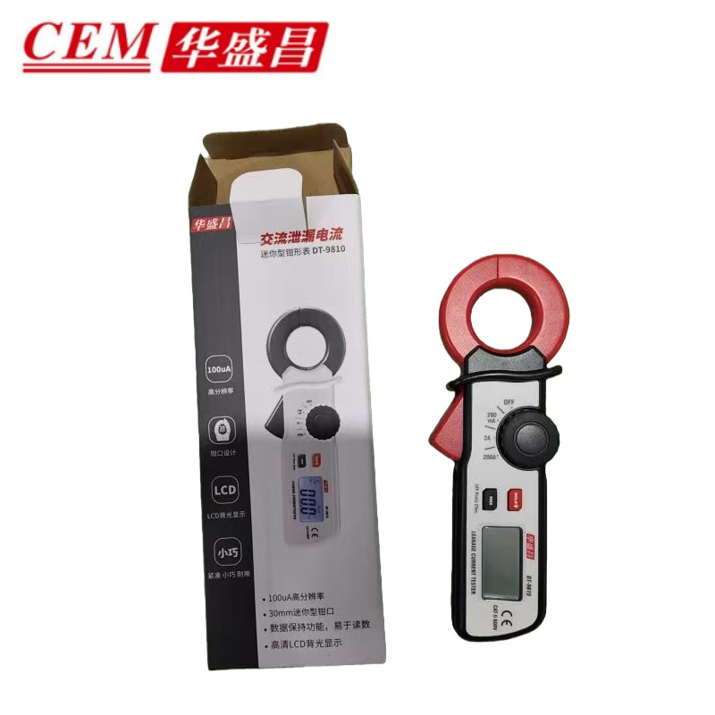 DT-9810 klampmetr pre AC únikový prúd