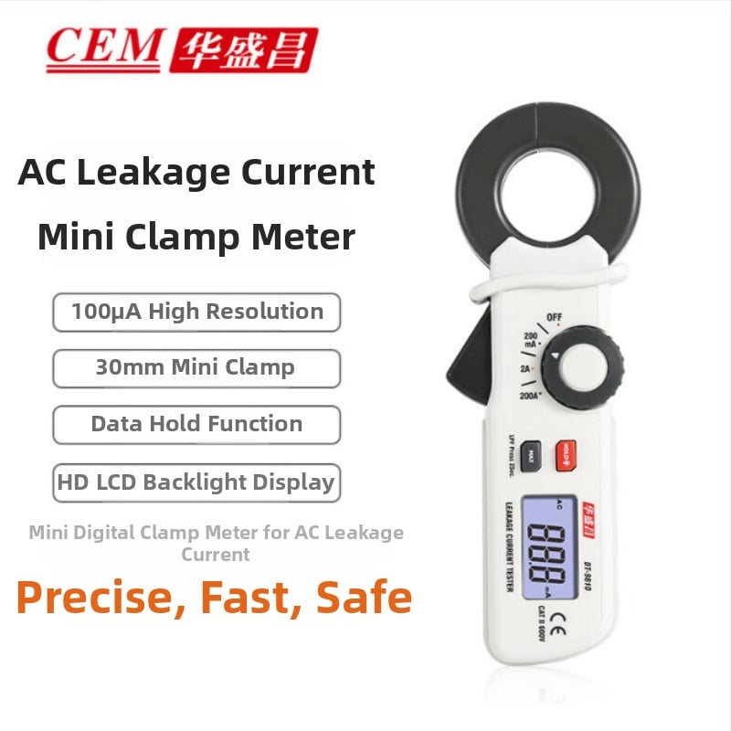 DT-9810 klampmetr pre AC únikový prúd