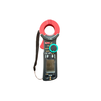 NJTY Digitálny klešťový merací prístroj T26C – 3,5‑miestny displej, Ručné nastavenie rozsahu, Únikový prúd, Uloženie údajov