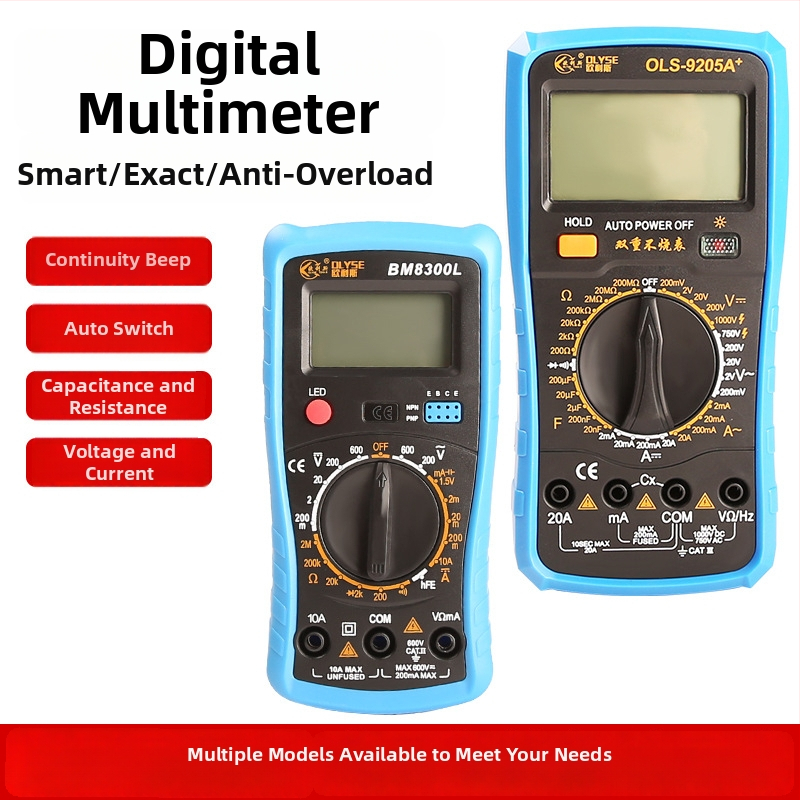 Prenosný digitálny multimeter, vysokej presnosti, automatický rozsah, test diódy, uloženie údajov