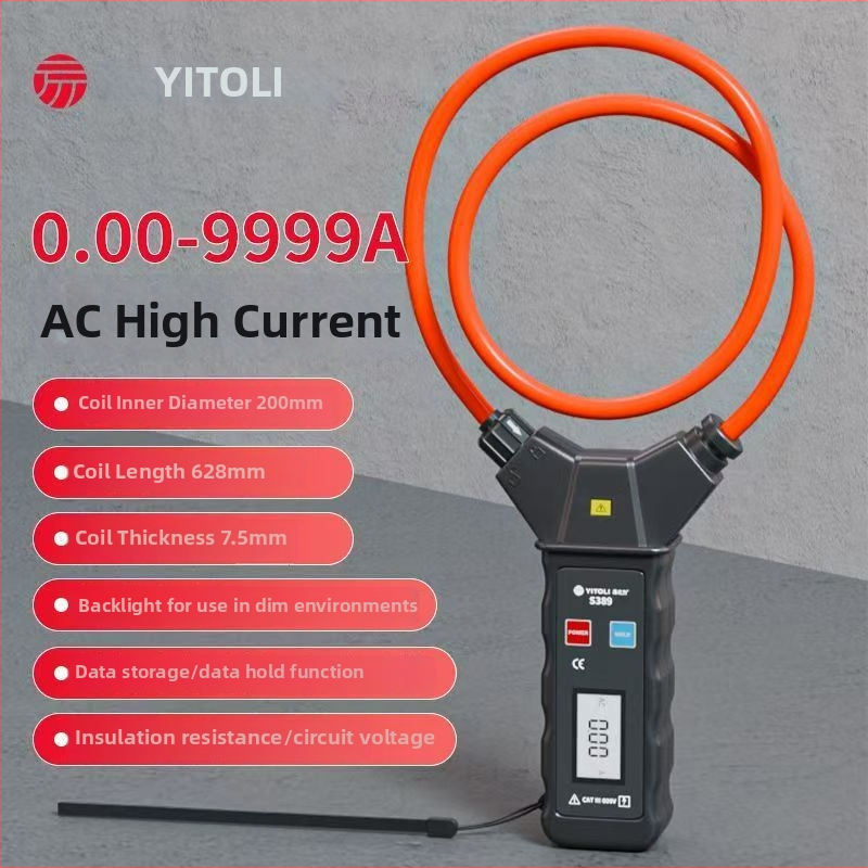 Easy Power S389 Klampový flexibilný merací prístroj pre AC únikový prúd, vysoká presnosť