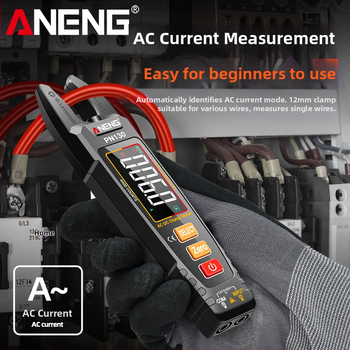 U-tvarovaný klampmeter s digitálnym displejom, inteligentnou identifikáciou, viacfunkčný vysokopresný AC/DC klampmeter s priamym nabíjaním lítiovej batérie