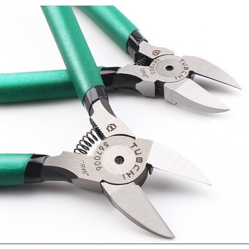 Диагонални клещи за кабел, стомана хром-ванадий, 0,25 кг, инструмент за рязане на тел и подрязване на пластмаса
