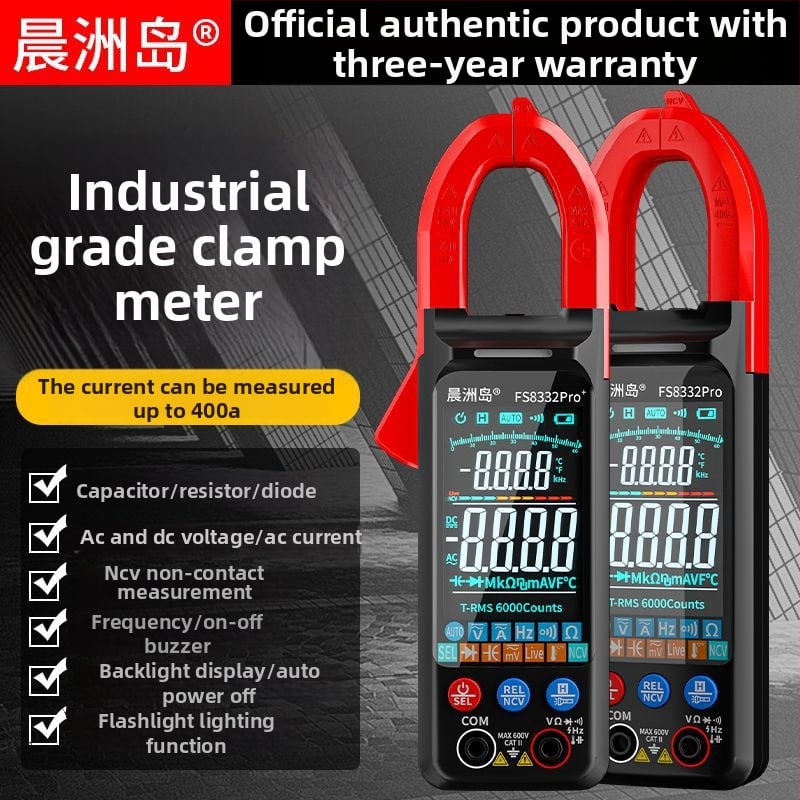 Klešťový digitálny multimetr, automatické inteligentné meranie DC prúdu, vysoká presnosť