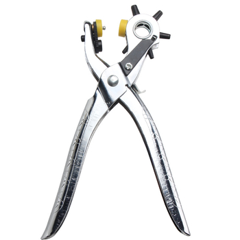 3-in-1 Eyelet Punch Pliers – Round Hole, Rivet & Leather Belt Punching (A3 • 0.5 • Rivets • Eyelet press pliers series)