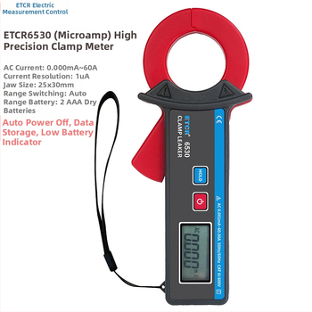 ETCR6530/6540 - klešťový prístroj na únikový prúd, kompaktný a prenosný, určený pre automobilový sektor