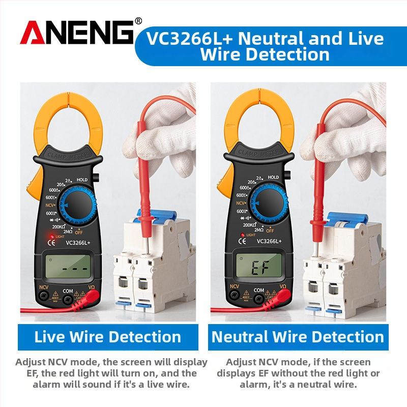 ANENG VC3266L digitālais klampmetrs, daudzfunkcionāls mērīšanas instruments, VC3266L modelis, augsta precizitāte